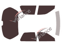 Acura Vigor 4-door Sedan tinted film kit (1992 - 1994) Acura Vigor 4-door Sedan tinted film kit (1992 - 1994)