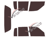 Tinted film kit Plymouth Acclaim Sedan 4-door (1989 - 1995) Tinted film kit Plymouth Acclaim Sedan 4-door (1989 - 1995)