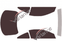 Mercury Cougar Coupe 3-door tinted film kit (1998 - 2002) Mercury Cougar Coupe 3-door tinted film kit (1998 - 2002)