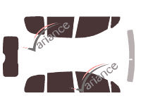 Tinted film kit Fiat Multipla 5 doors (1999 - 2008) Tinted film kit Fiat Multipla 5 doors (1999 - 2008)