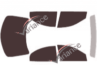 Mercury Sable tinted film kit (3) 4-door sedan (1996 - 2005) Mercury Sable tinted film kit (3) 4-door sedan (1996 - 2005)