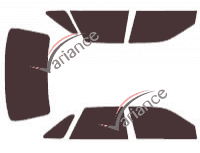 Mercury Sable tinted film kit (2) 4-door sedan (1992 - 1995) Mercury Sable tinted film kit (2) 4-door sedan (1992 - 1995)