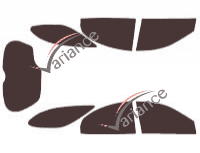 Mercury Sable tinted film kit (3) 5-door wagon (1996 - 2005) Mercury Sable tinted film kit (3) 5-door wagon (1996 - 2005)