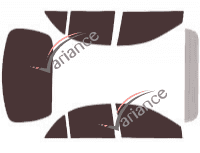 Mercury Tracer (3) 4-door sedan (1997 - 1999) tinted film kit Mercury Tracer (3) 4-door sedan (1997 - 1999) tinted film kit