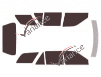 Mercury Tracer (2) 5-door wagon tinted film kit (1991 - 1996) Mercury Tracer (2) 5-door wagon tinted film kit (1991 - 1996)