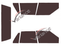 Pontiac Bonneville (8) 4-door sedan (1987 - 1991) tinted film kit Pontiac Bonneville (8) 4-door sedan (1987 - 1991) tinted film kit