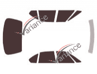 Pontiac Bonneville (9) 4-door sedan (1992 - 1999) tinted film kit Pontiac Bonneville (9) 4-door sedan (1992 - 1999) tinted film kit