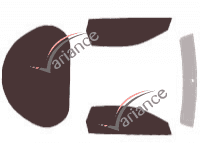 Pontiac Firebird (4) Coupe de 3 puertas (1993 - 2002) kit de película tintada Pontiac Firebird (4) Coupe de 3 puertas (1993 - 2002) kit de película tintada