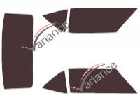 Pontiac Firebird (1) coupé de 2 puertas (1967 - 1970) kit de película tintada Pontiac Firebird (1) coupé de 2 puertas (1967 - 1970) kit de película tintada