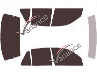 Pontiac Grand Am (4) 4-door sedan (1992 - 1998) tinted film kit Pontiac Grand Am (4) 4-door sedan (1992 - 1998) tinted film kit