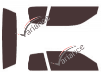 Pontiac Grand Am (3) 2-door Coupe (1985 - 1991) tinted film kit Pontiac Grand Am (3) 2-door Coupe (1985 - 1991) tinted film kit