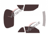 Pontiac Grand Am (4) 2-door Coupe (1992 - 1998) tinted film kit Pontiac Grand Am (4) 2-door Coupe (1992 - 1998) tinted film kit