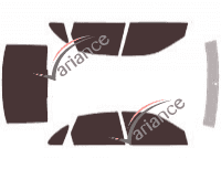 Saturn L-Series 4-door Sedan tinted film kit (2000 - 2006)