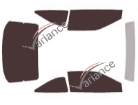Saturn SC1 - SC2 3-door Coupé tinted film kit (1993 - 1996) Saturn SC1 - SC2 3-door Coupé tinted film kit (1993 - 1996)