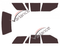 Saturn SL (1) coche familiar de 5 puertas (1993 - 1995) kit de láminas tintadas Saturn SL (1) coche familiar de 5 puertas (1993 - 1995) kit de láminas tintadas