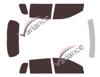 Scion xA 5-door tinted film kit (2004 - 2007) Scion xA 5-door tinted film kit (2004 - 2007)