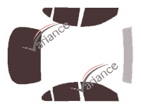 Pontiac Grand Prix tinted film kit (6) 4-door sedan (1997 - 2003) Pontiac Grand Prix tinted film kit (6) 4-door sedan (1997 - 2003)