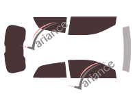 Tinted film kit Fiat Stilo (1) 3 doors (2001 - 2007) Tinted film kit Fiat Stilo (1) 3 doors (2001 - 2007)