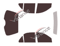 Kit film teinté Pontiac Sunfire (1) Berline 4 portes (1995 - 2005)