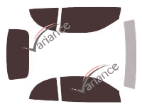 Kit film teinté Pontiac Sunfire (1) Convertible Cabriolet 2 portes (1998 - 2005)