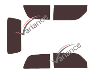 Tinted film kit Daihatsu Cuore (5) 3-door (1997 - 2003) Tinted film kit Daihatsu Cuore (5) 3-door (1997 - 2003)