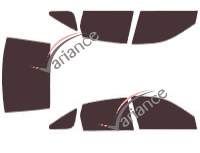 Ford Aspire 5-door tinted film kit (1993 - 1996) Ford Aspire 5-door tinted film kit (1993 - 1996)