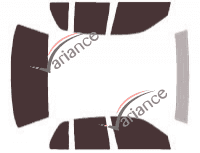 Ford Crown Victoria (3) 4-door sedan (1998 - 2012) tinted film kit Ford Crown Victoria (3) 4-door sedan (1998 - 2012) tinted film kit