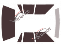 Ford Crown Victoria tinted film kit (2) 4-door sedan (1979 - 1991) Ford Crown Victoria tinted film kit (2) 4-door sedan (1979 - 1991)