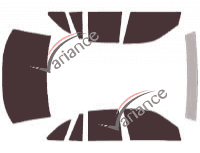 Ford Crown Victoria (3) 4-door sedan (1992 - 1997) tinted film kit Ford Crown Victoria (3) 4-door sedan (1992 - 1997) tinted film kit