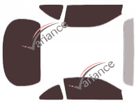 Ford Escort (3) Coupe 2 doors (1997 - 2000) tinted film kit Ford Escort (3) Coupe 2 doors (1997 - 2000) tinted film kit