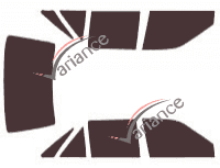 Tinted film kit Ford Escort (2) 4-door sedan (1991 - 1996) Tinted film kit Ford Escort (2) 4-door sedan (1991 - 1996)