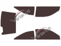 Ford Festiva 3-door tinted film kit (1994 - 2003) Ford Festiva 3-door tinted film kit (1994 - 2003)