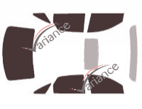 Ford Five Hundred 4-door Sedan tinted film kit (2004 - 2007)