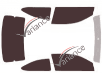 Ford Focus (2) Coupe 2 doors (2008 - 2011) tinted film kit Ford Focus (2) Coupe 2 doors (2008 - 2011) tinted film kit