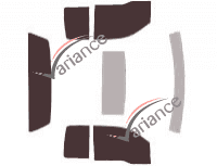 Ford F-Series (11) Extended Cab 2-door Pick-up (2004 - 2008) tinted film kit Ford F-Series (11) Extended Cab 2-door Pick-up (2004 - 2008) tinted film kit