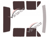 Ford F-Series (7) Super Cab Pick-up 4 door tinted film kit (1980 - 1996) Ford F-Series (7) Super Cab Pick-up 4 door tinted film kit (1980 - 1996)