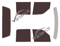 Tinted film kit Ford F-Series (10) Super Cab Pick-up 4 doors (1997 - 2003) Tinted film kit Ford F-Series (10) Super Cab Pick-up 4 doors (1997 - 2003)