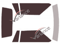 Ford Mustang (3) Convertible 2 door (1990 - 1993) tinted film kit Ford Mustang (3) Convertible 2 door (1990 - 1993) tinted film kit