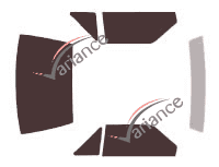 Tinted film kit Ford Mustang (3) Coupe 3 doors (1979 - 1993) Tinted film kit Ford Mustang (3) Coupe 3 doors (1979 - 1993)