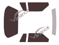 Tinted film kit Ford Mustang (3) Coupe 2 doors (1979 - 1993) Tinted film kit Ford Mustang (3) Coupe 2 doors (1979 - 1993)