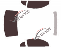 Tinted film kit Ford Mustang (4) Coupe 2 doors (1994 - 1999) Tinted film kit Ford Mustang (4) Coupe 2 doors (1994 - 1999)