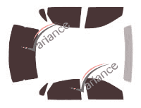 Tinted film kit Ford Taurus (4) Sedan 4 doors (2000 - 2007) Tinted film kit Ford Taurus (4) Sedan 4 doors (2000 - 2007)