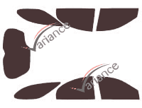 Ford Taurus (3) Wagon H 5 doors (1996 - 2008) tinted film kit Ford Taurus (3) Wagon H 5 doors (1996 - 2008) tinted film kit