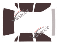 Ford Tempo Sedan 4 door tinted film kit (1988 - 1994) Ford Tempo Sedan 4 door tinted film kit (1988 - 1994)