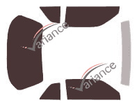 Ford Thunderbird (9) 2-door Coupe (1983 - 1988) tinted film kit Ford Thunderbird (9) 2-door Coupe (1983 - 1988) tinted film kit