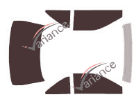 Ford Thunderbird (10) 2-door Coupe (1989 - 1997) tinted film kit Ford Thunderbird (10) 2-door Coupe (1989 - 1997) tinted film kit