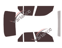 Kit pellicola oscurante Alfa Romeo 155 Berlina 4 porte (1992 - 1998)
