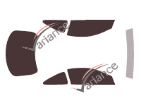 Ford Cougar (1) 3-door Coupe (1998 - 2003) tinted film kit Ford Cougar (1) 3-door Coupe (1998 - 2003) tinted film kit