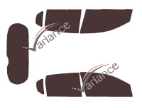 Tinted film kit Holden Barina (5) 5 doors (2005 - 2012)