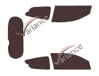 Tinted film kit Holden Barina (5) 3 doors (2005 - 2012)
